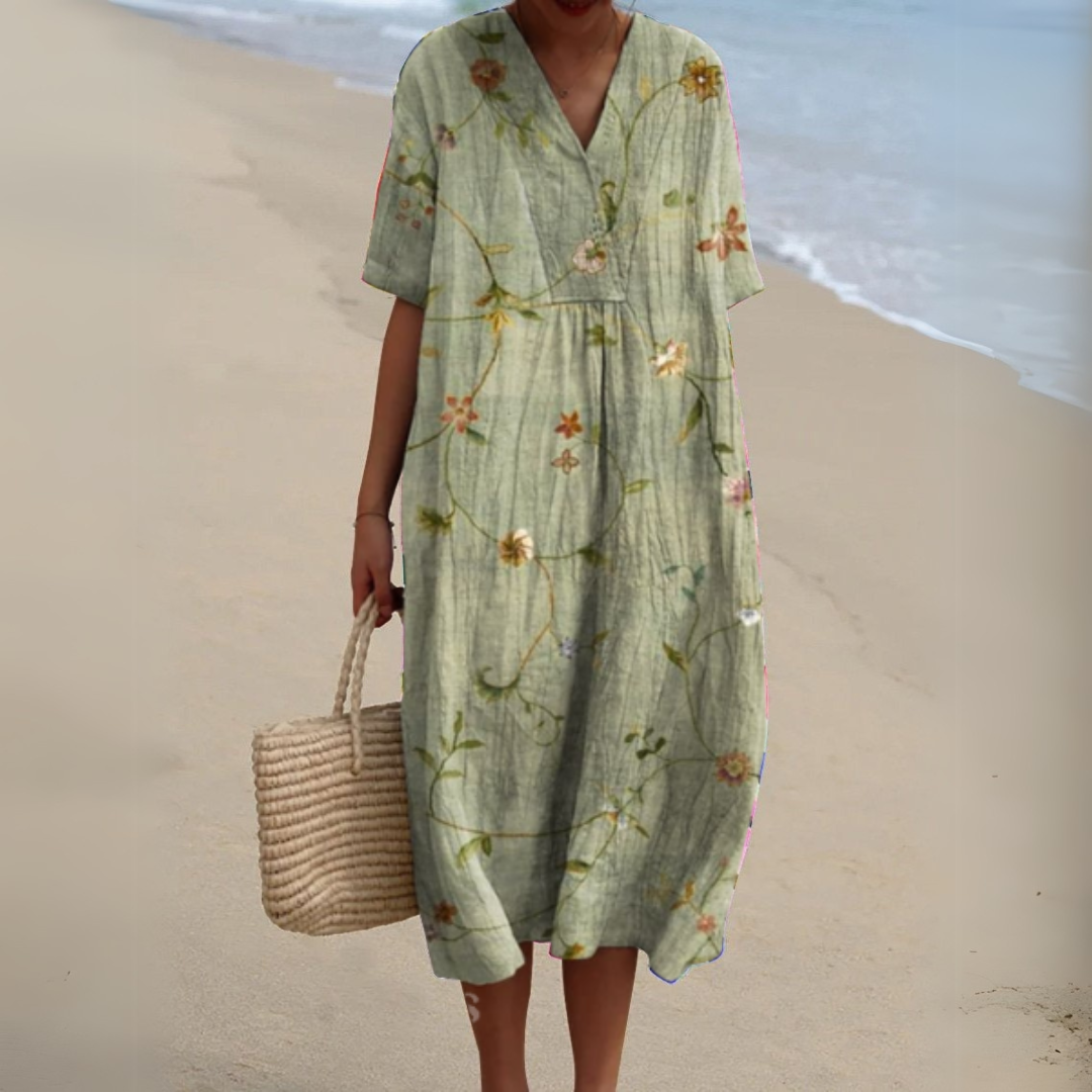 Women's V-Neck Summer Dress – image 5