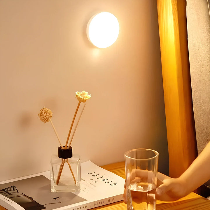 Round Rechargeable Motion Sensor Cabinet Light
