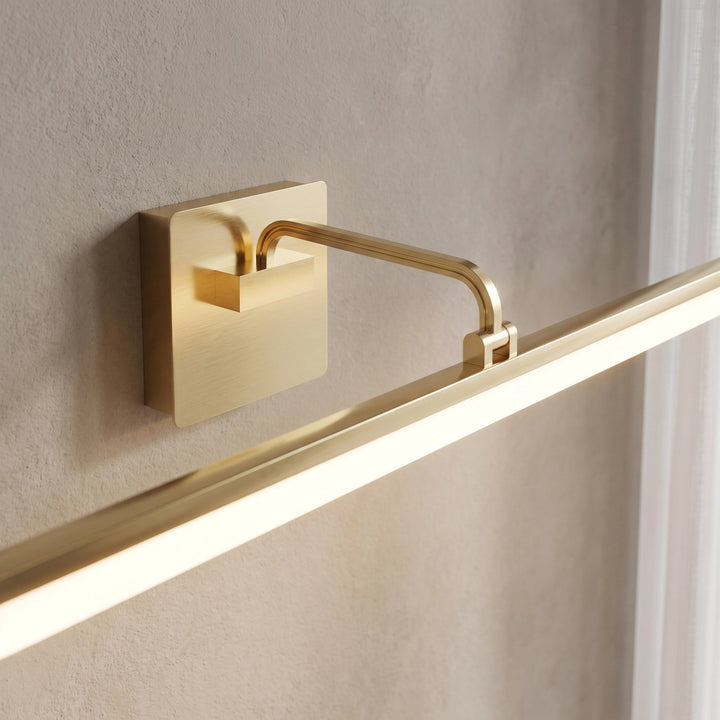 Slim LED Bathroom Mirror Light | Gold or Black