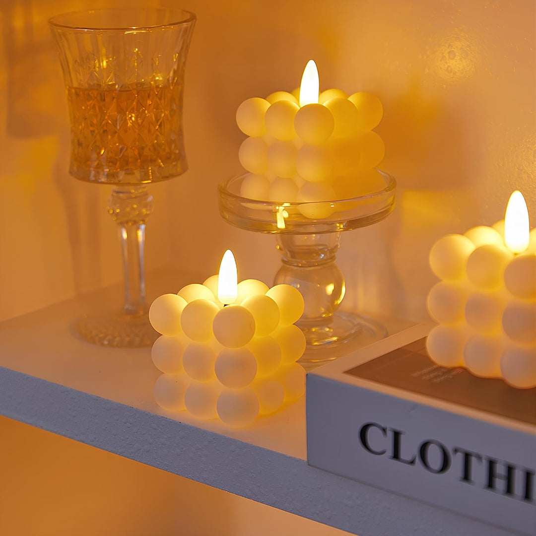 Flameless LED Block Candles