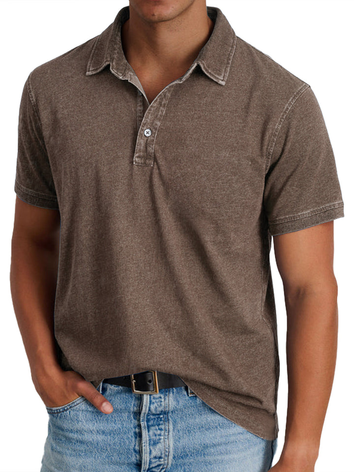 Men's Short-Sleeve Summer Polo Shirt – image 8