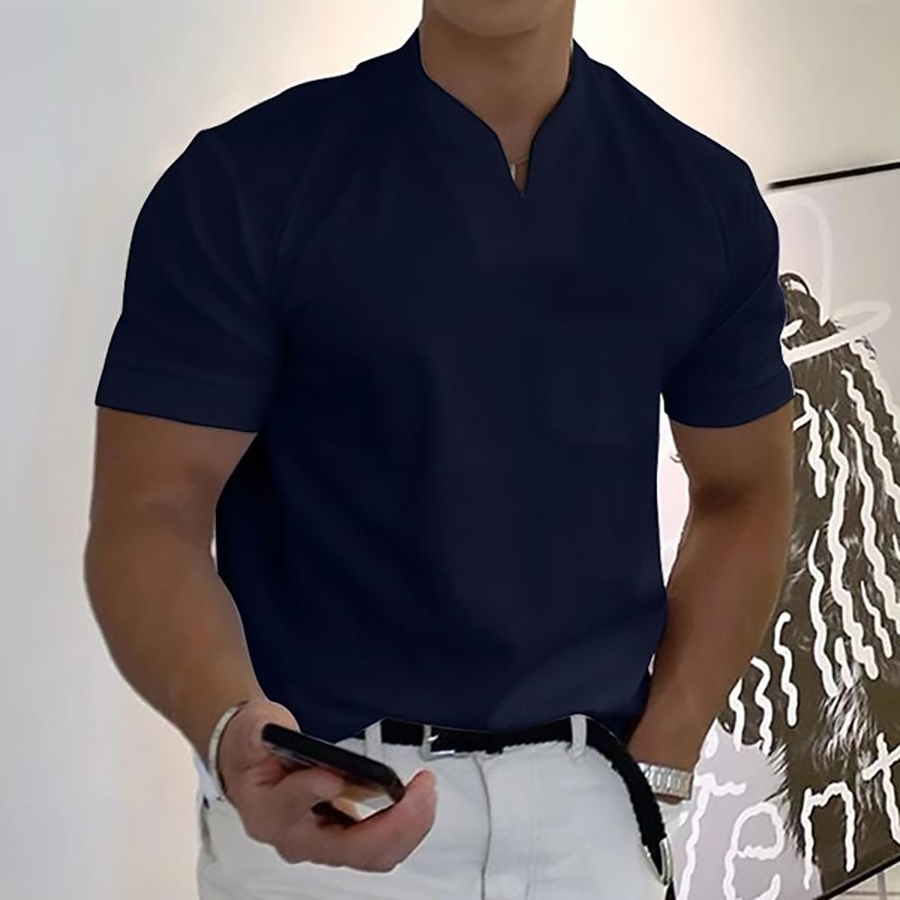 Men's Short-Sleeve V-Neck Summer Top – image 2