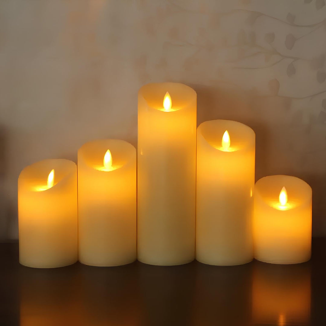 Flameless LED Block Candles