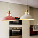 Industrial 1-Light Colorful Barn Shade Pendant Light, view 4