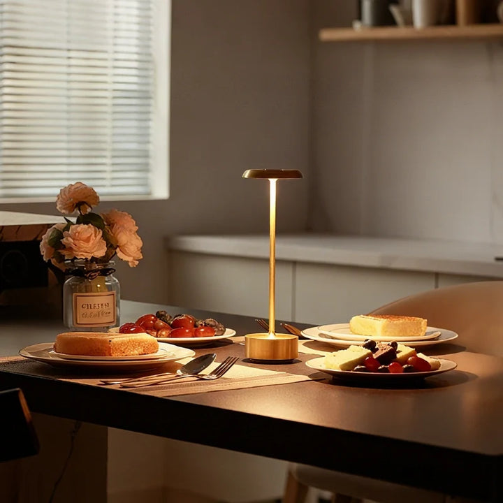Sculpted Aluminium Cordless Table Lamp