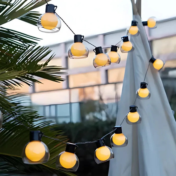Solar Powered Festoon String Lights