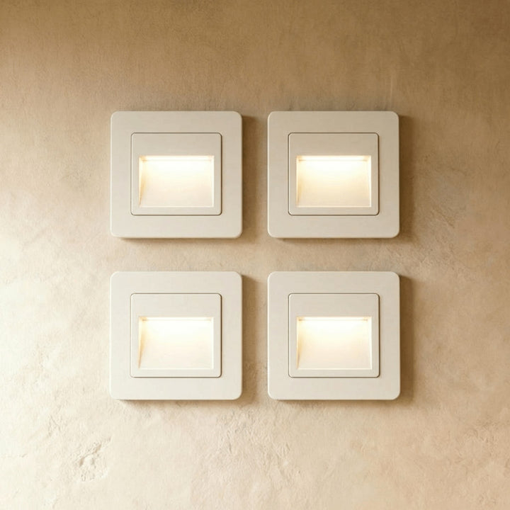 Square Stair and Step Wall Light | Low-Level LED, 4 Finishes