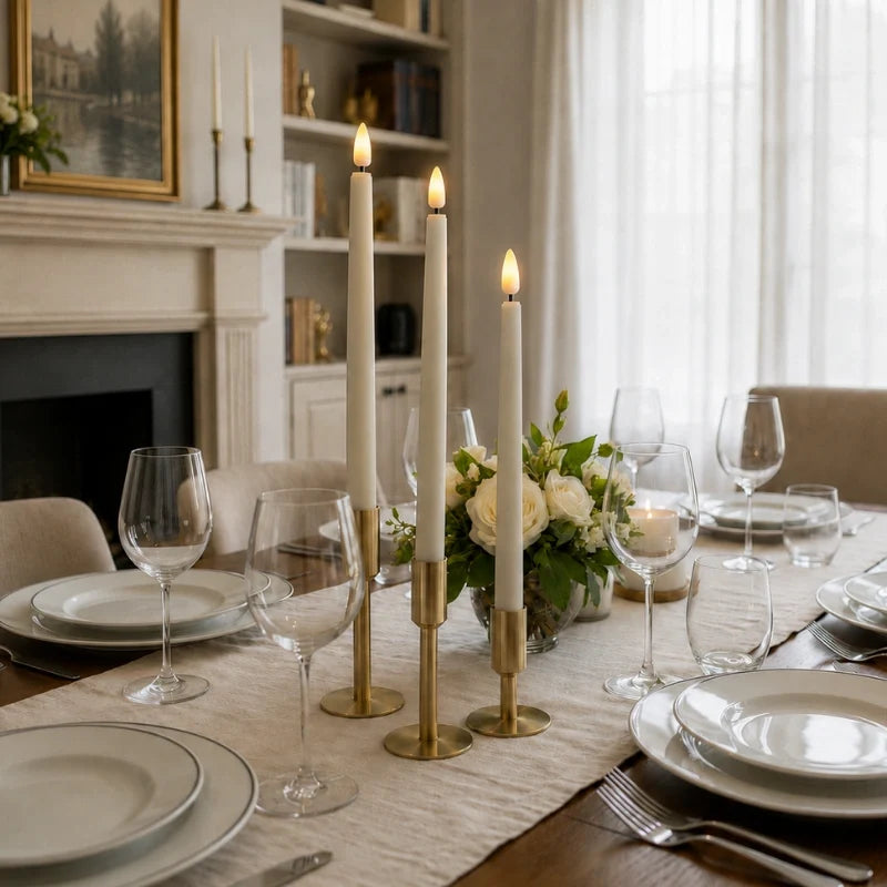 Flameless LED Taper Candles with Remote