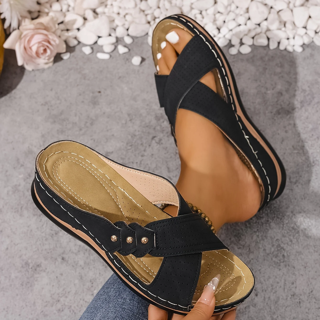 Women's Orthopaedic Crossover Wedge Comfort Sandals – image 12