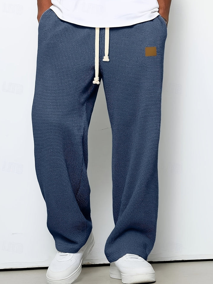 Men's Textured Relaxed-Fit Everyday Trousers – image 7