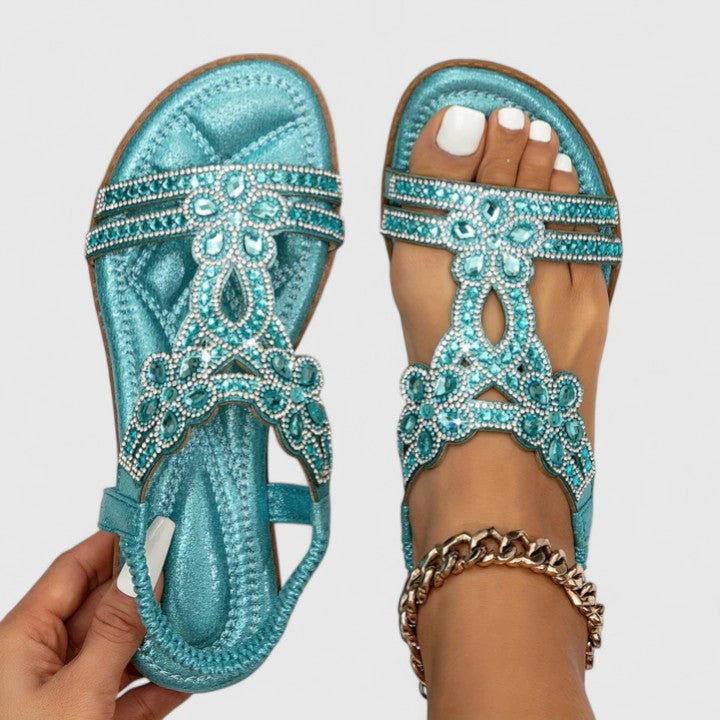 Women's Orthopaedic Beaded Toe-Post Comfort Sandals – image 1
