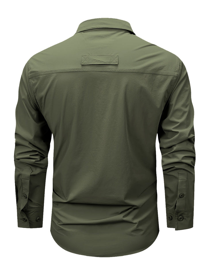 Men's Long-Sleeve Utility-Pocket Summer Shirt – image 12