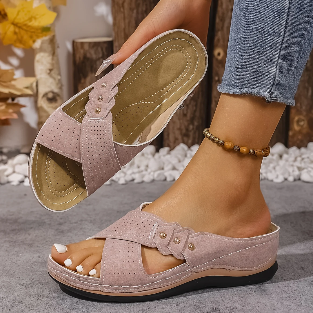 Women's Orthopaedic Crossover Wedge Comfort Sandals – image 8