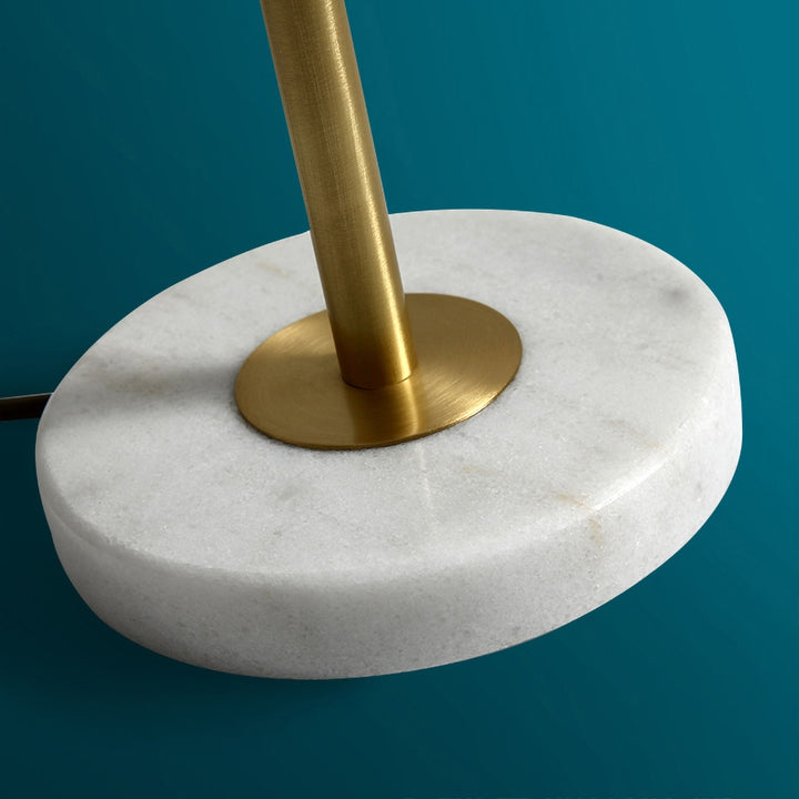 Gold Globe Table Lamp with Marble Base
