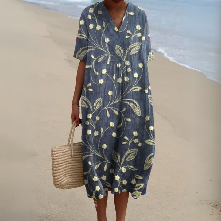Women's V-Neck Summer Dress – image 8