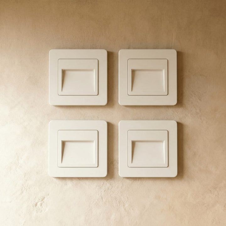 Square Stair and Step Wall Light | Low-Level LED, 4 Finishes