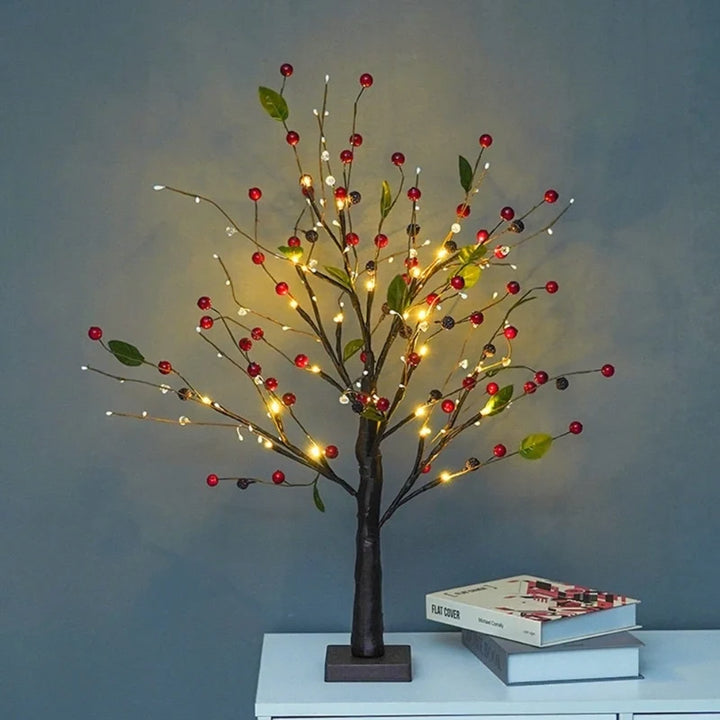 Berry and Pearl Blossom Tree Light