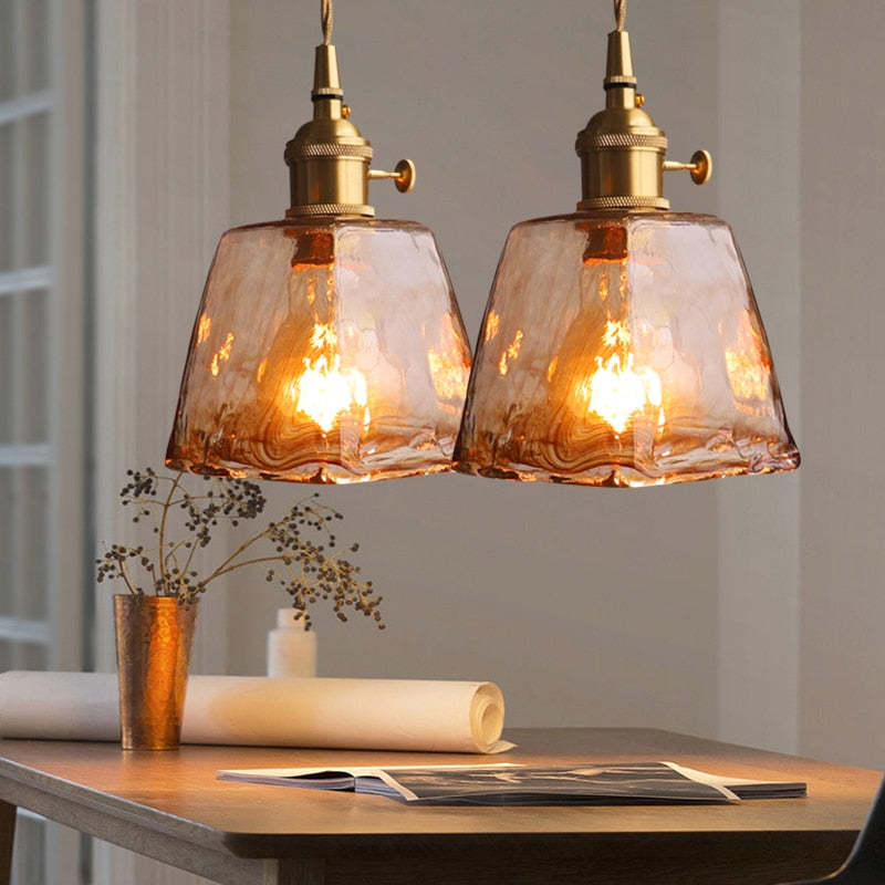 Evin Pendant Light Glass&Brass