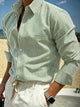 Men's Long-Sleeve Striped Summer Shirt – image 4