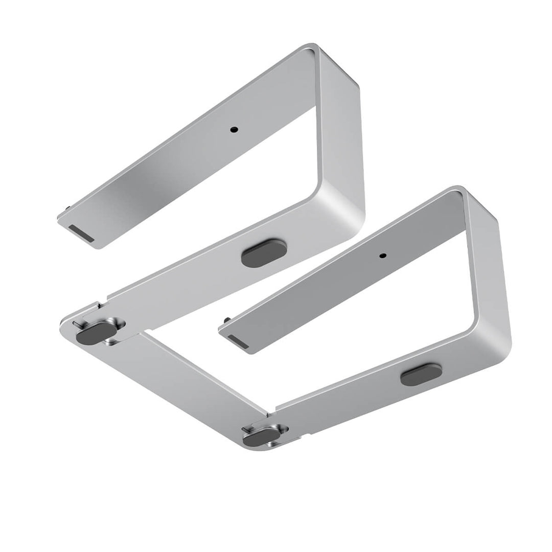 Aluminium Laptop Riser | Fixed Height, Silver or Black