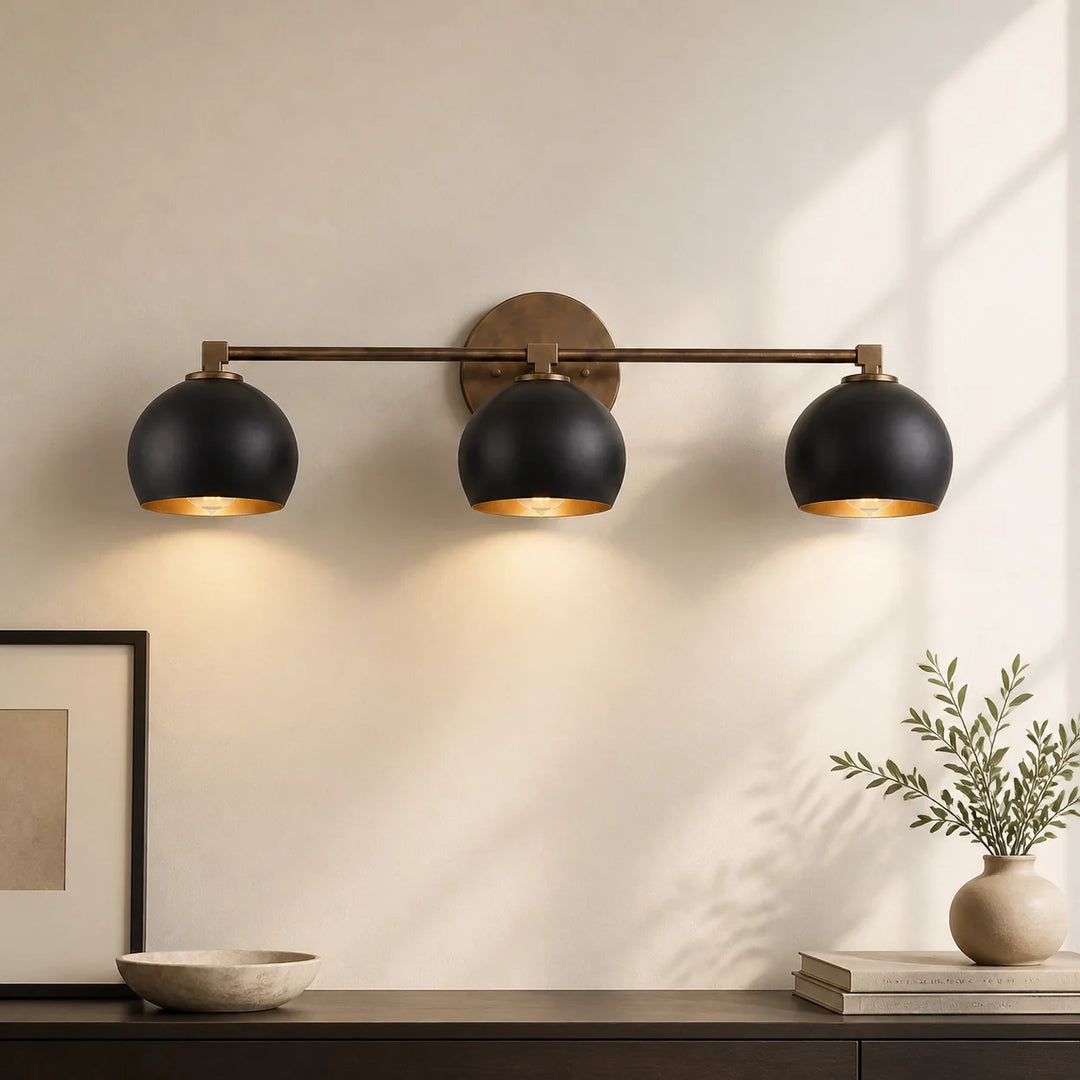 Adrian Modern Minimalist Metal Glass Globe Wall Light