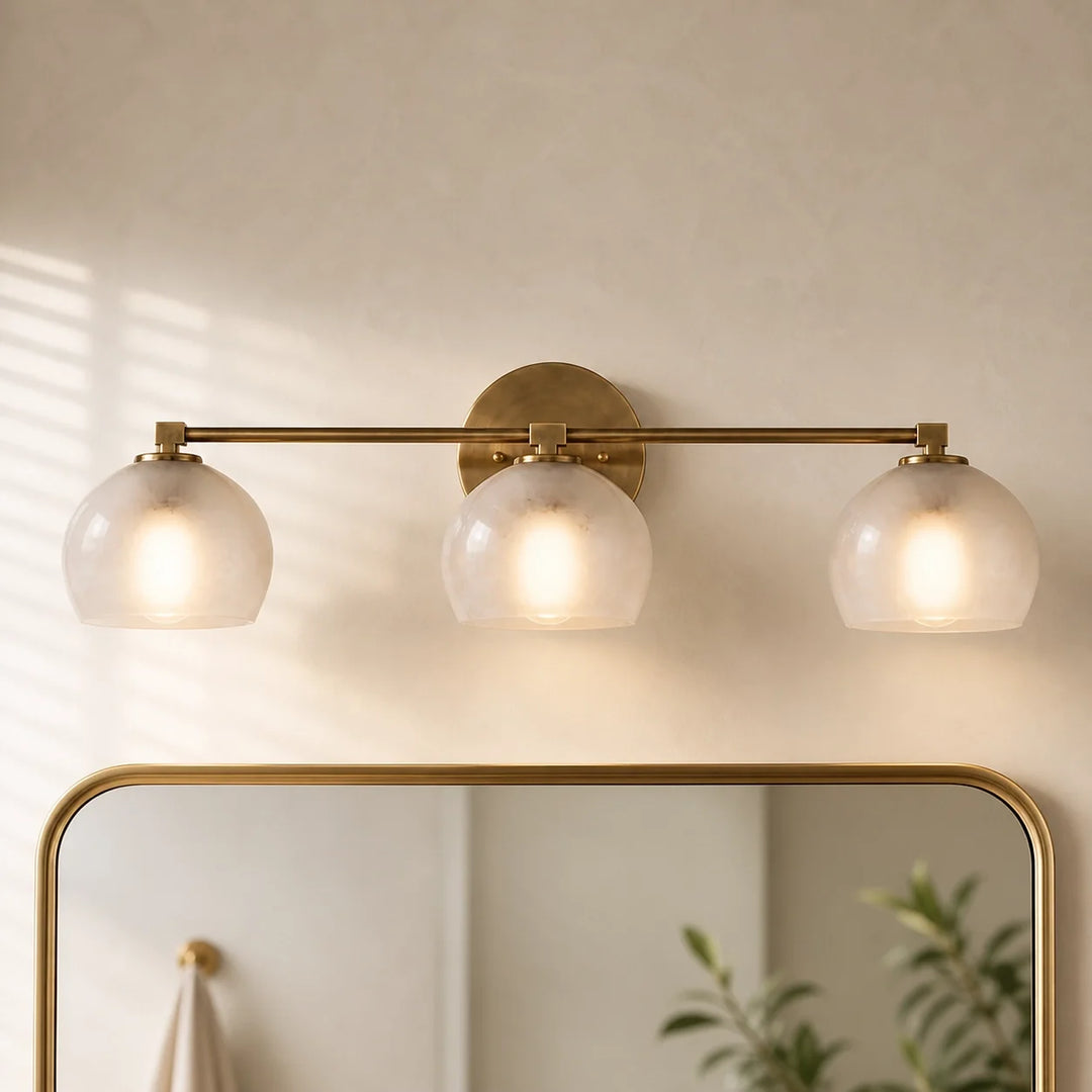 Adrian Modern Minimalist Metal Glass Globe Wall Light