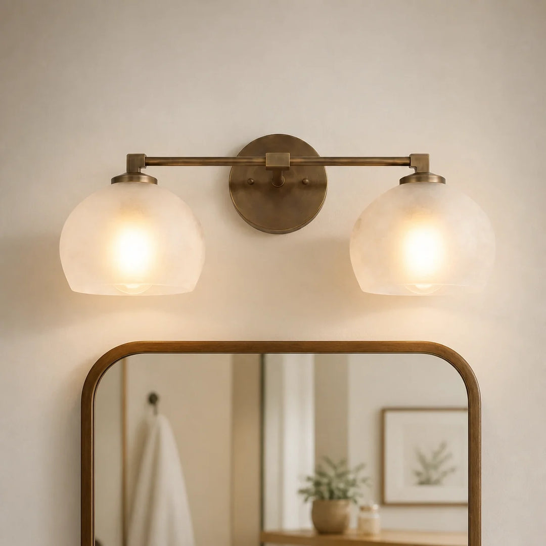 Adrian Modern Minimalist Metal Glass Globe Wall Light