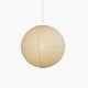 Rice Paper Globe Pendant Lights With Ribbed Shade