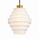 Amara Nordic Striped Stained Glass Bottle Pendant Light