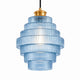 Amara Nordic Striped Stained Glass Bottle Pendant Light