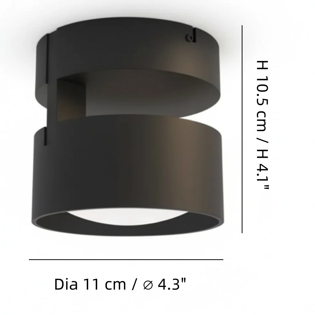 Ananke Minimalist Cylinder LED Ceiling Light