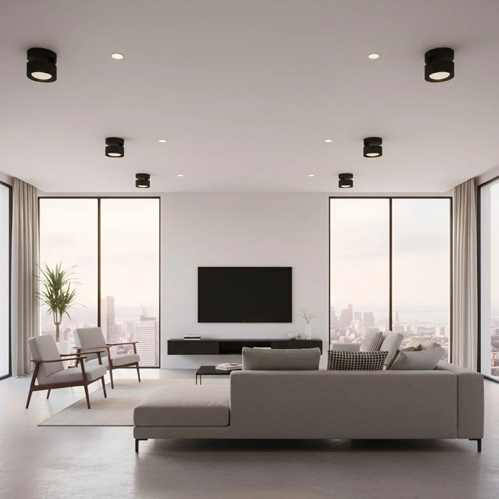 Ananke Minimalist Cylinder LED Ceiling Light