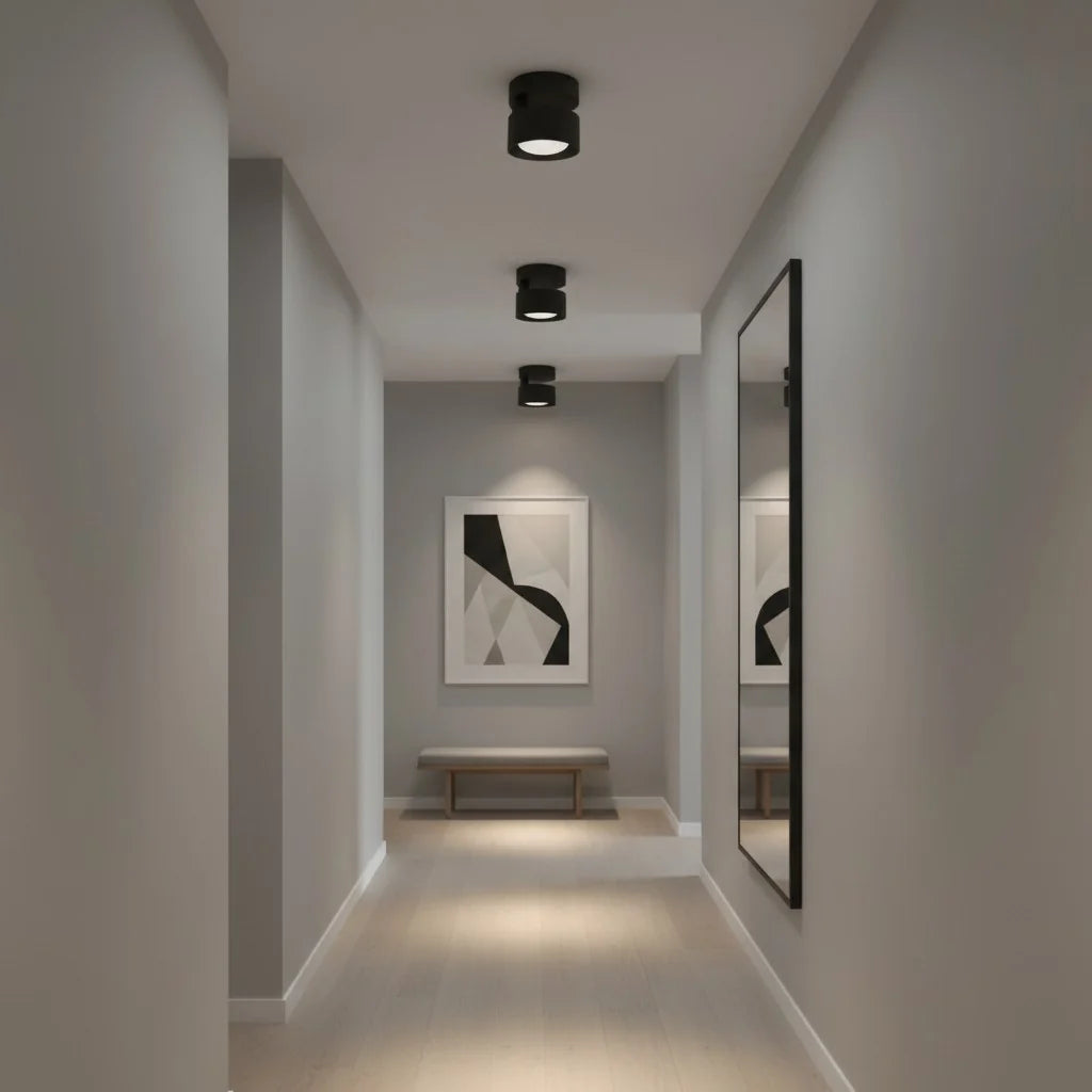 Ananke Minimalist Cylinder LED Ceiling Light