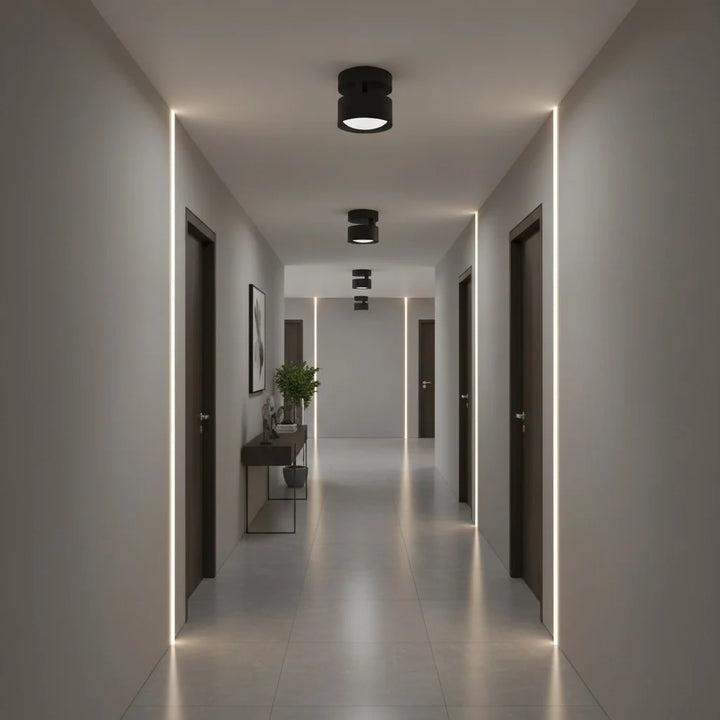 Ananke Minimalist Cylinder LED Ceiling Light
