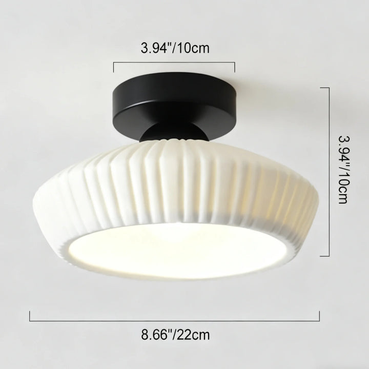 Ashbur Modern Textured Ceramic Ceiling Light