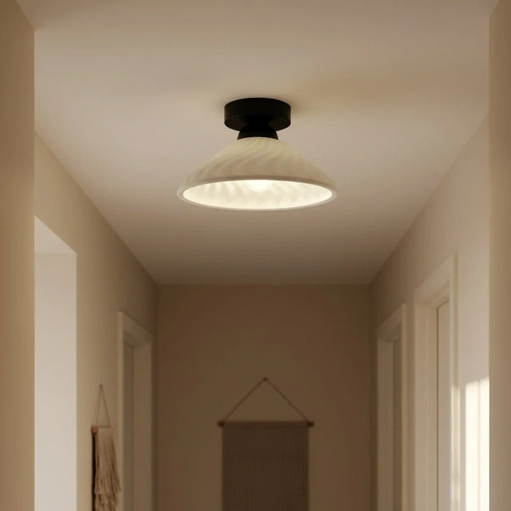 Ashbur Modern Textured Ceramic Ceiling Light