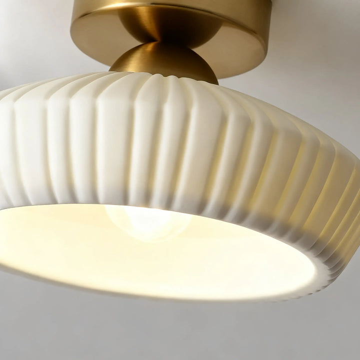 Ashbur Modern Textured Ceramic Ceiling Light