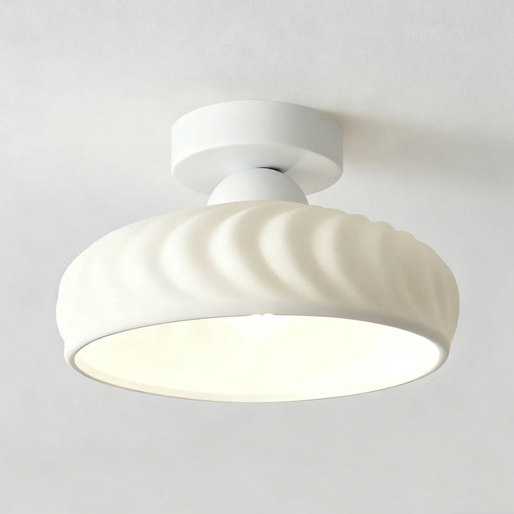 Ashbur Modern Textured Ceramic Ceiling Light