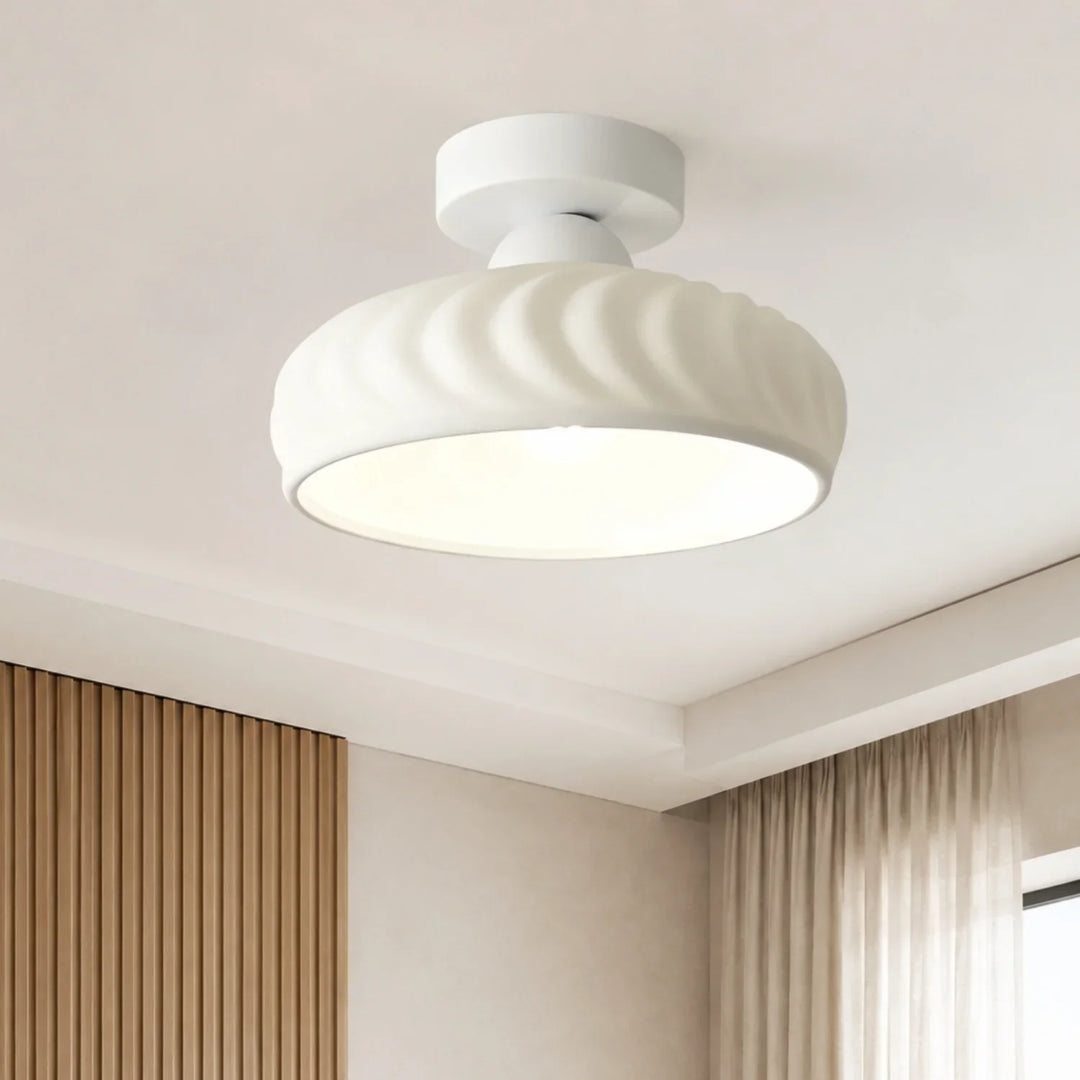 Ashbur Modern Textured Ceramic Ceiling Light