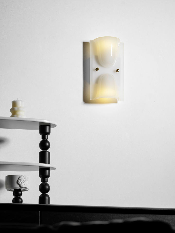 Resin Droplet Wall Light | White, Red or Green, 2 Heights