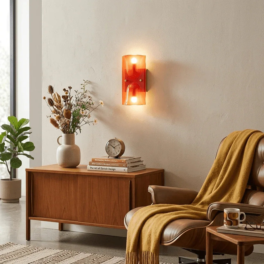 Resin Droplet Wall Light | White, Red or Green, 2 Heights
