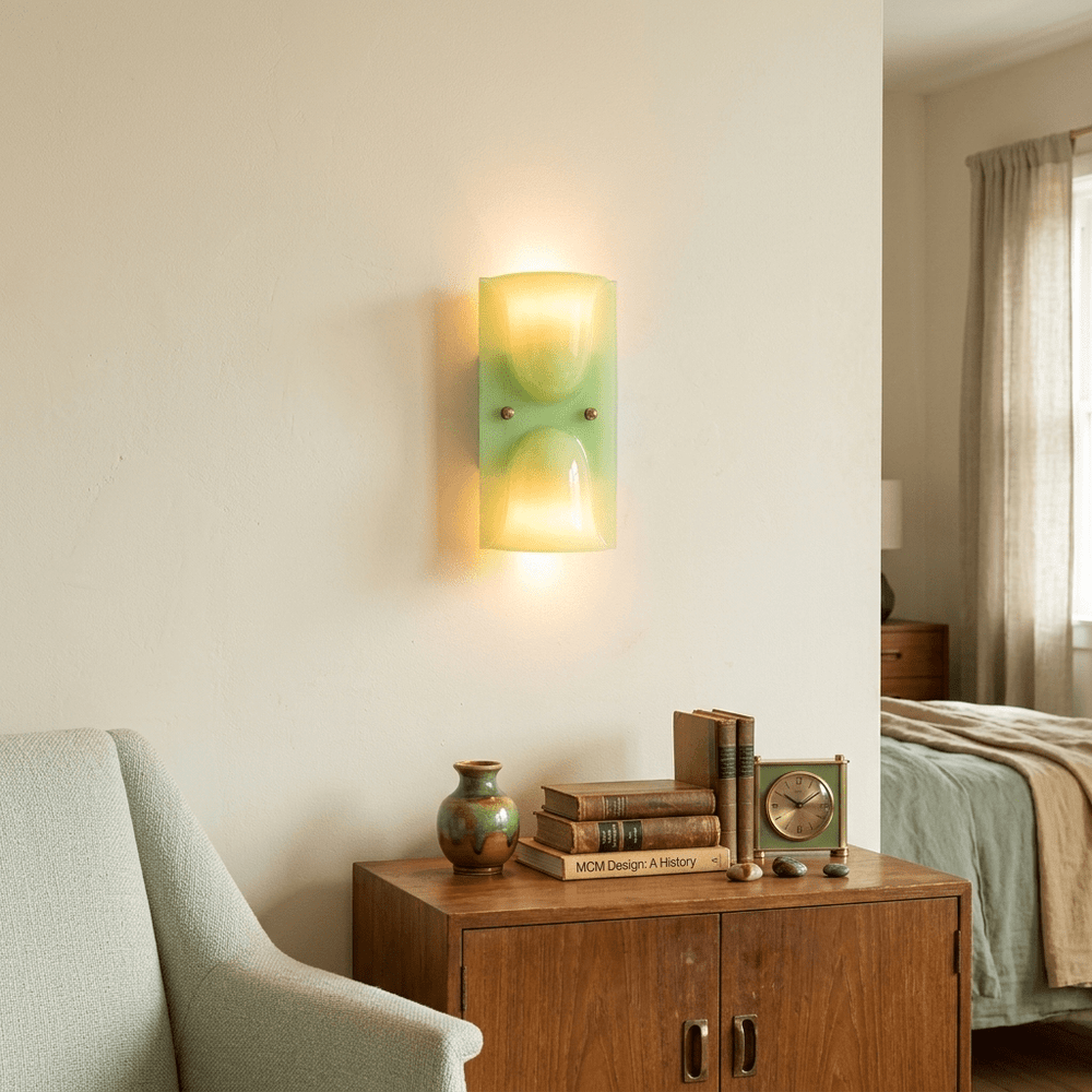 Resin Droplet Wall Light | White, Red or Green, 2 Heights