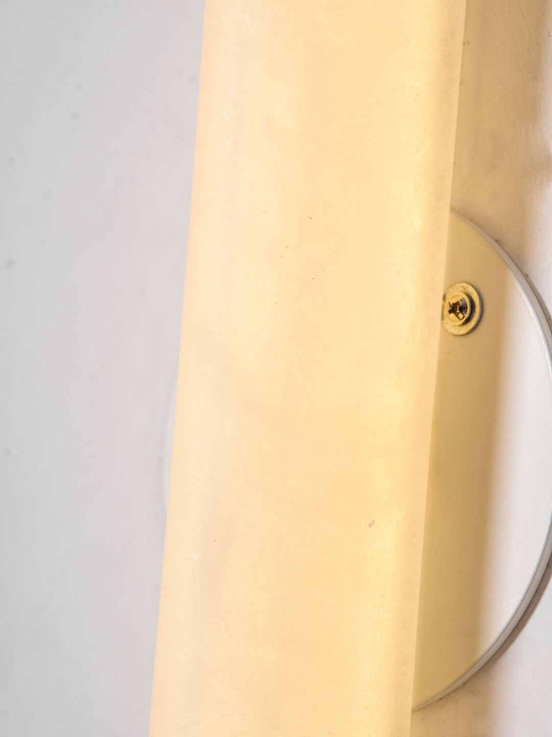 Slim Alabaster Cylinder Wall Light | White, Integrated LED
