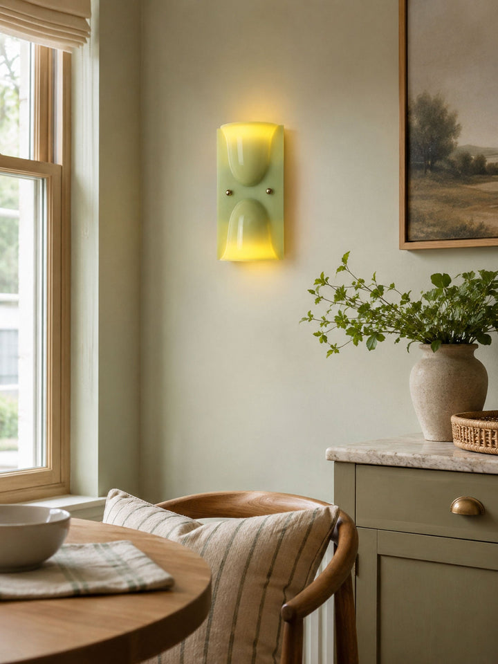 Resin Droplet Wall Light | White, Red or Green, 2 Heights