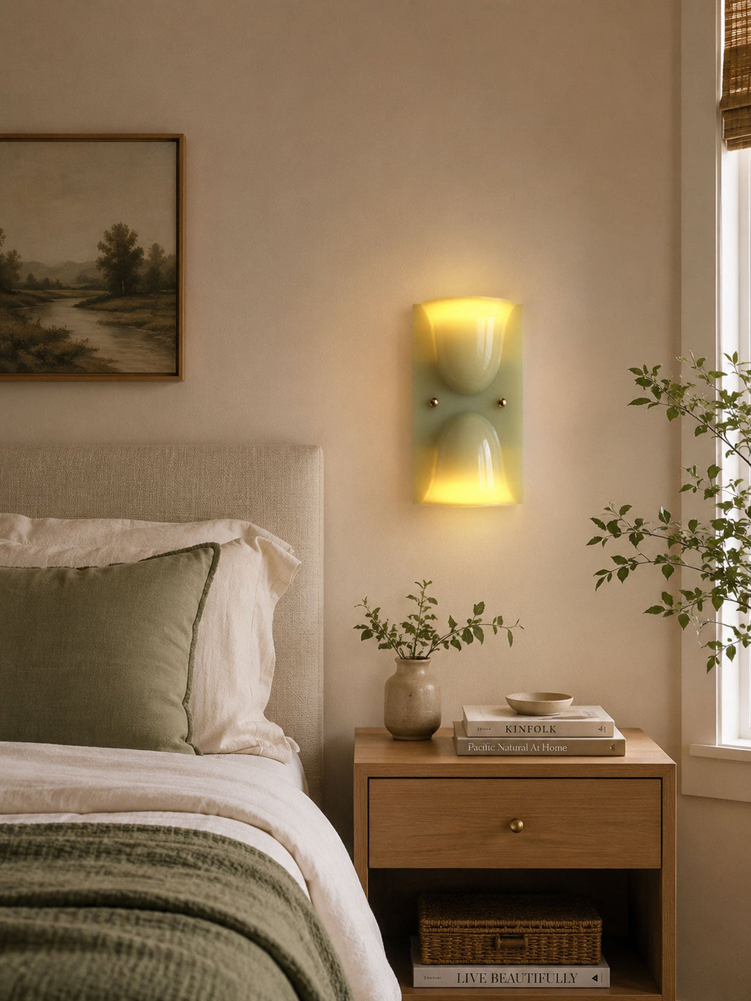 Resin Droplet Wall Light | White, Red or Green, 2 Heights