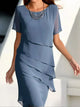 Women's Short-Sleeve Flowy Summer Dress – image 1