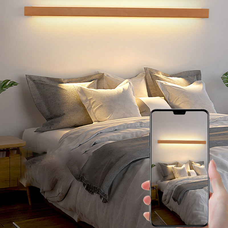 Solid Wood Linear Wall Light | 60 to 180 cm, Up or Down