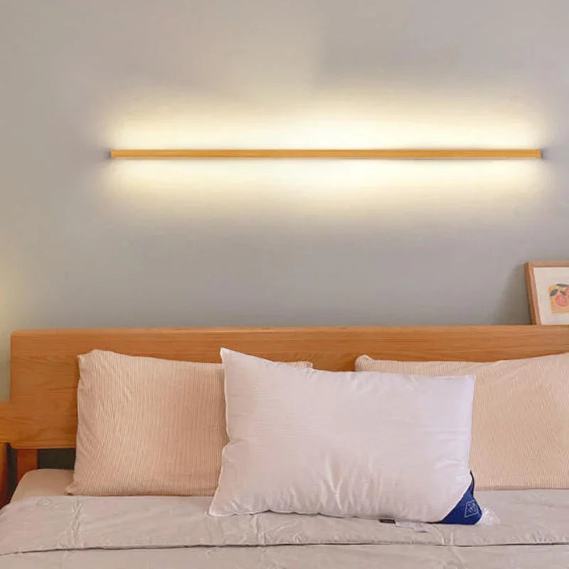 Solid Wood Linear Wall Light | 60 to 180 cm, Up or Down
