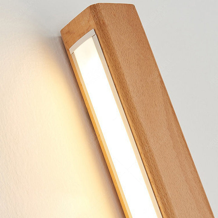 Solid Wood Linear Wall Light | 60 to 180 cm, Up or Down