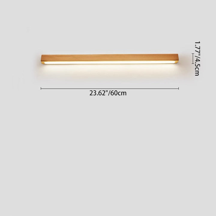 Solid Wood Linear Wall Light | 60 to 180 cm, Up or Down